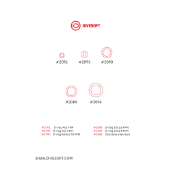Kit maintenance limiteur de débit STANDARD - DIVESOFT  - Divesoft