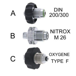 Queue Oxygène Type F avec Pin Point - 1/4G - NTS  - NTS