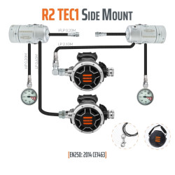 Détendeur R2 TEC1 Ensemble Sidemount - Tecline  - Tecline